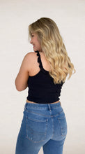 Load image into Gallery viewer, GNO Smock Ruffle Strap Crop Top
