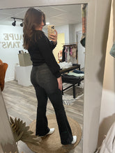 Load image into Gallery viewer, Black Flare Jeans
