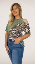 Load image into Gallery viewer, Wild Sage Open Shoulder Top
